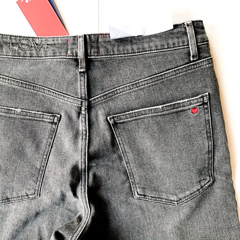 NWT anthro leopard-trimmed high rise straight jean - Picture 12 of 12